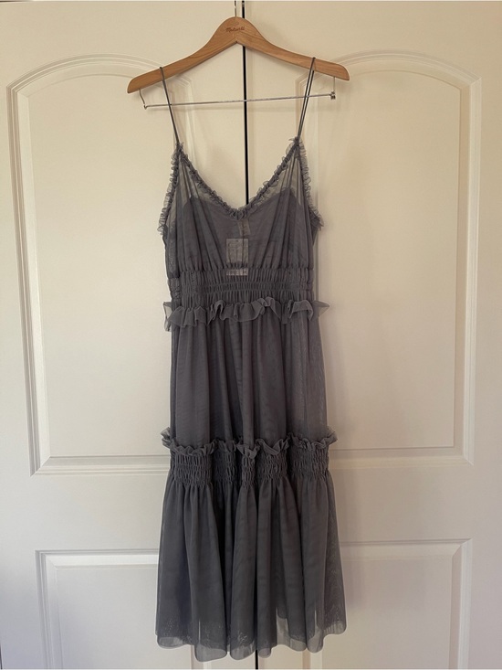 H&M Dresses & Skirts - H&M Blue Ruffled Tiered Midi Dress